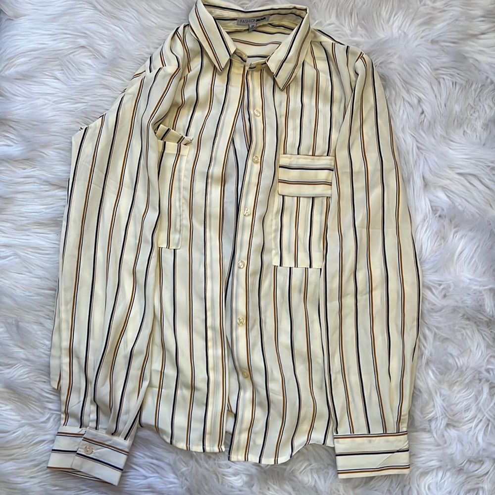 Fashion Nova Button Down Blouse
